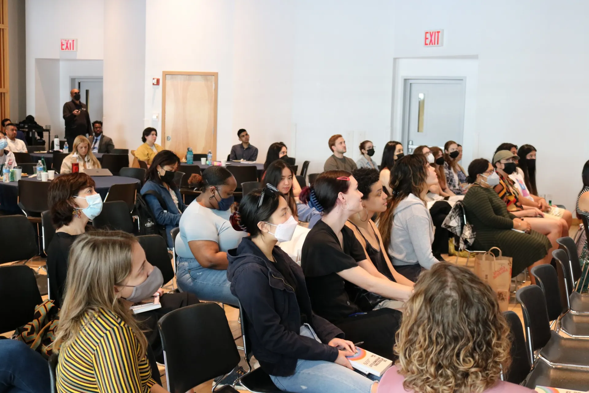 Image of audience listening to key note speaker